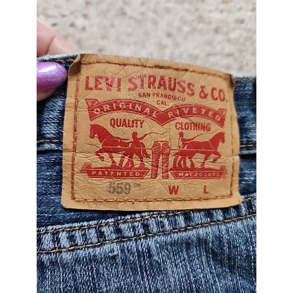 Levi's 559 Loose 48x32 tag‎ Straight Jeans Cotton 45x29 actual